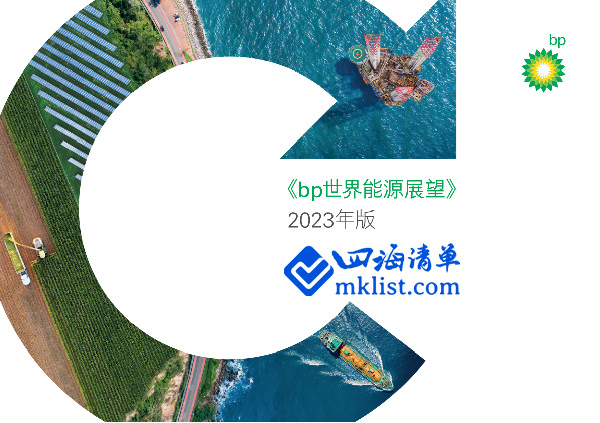 2023年世界能源展望报告-四海清单